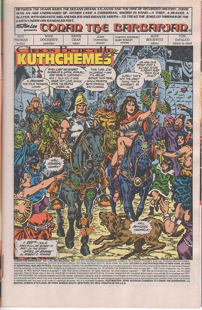 Read online Conan the Barbarian (1970) comic -  Issue #250 - 2
