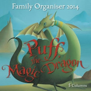 Puff the Magic Dragon family organiser wall calendar 2014