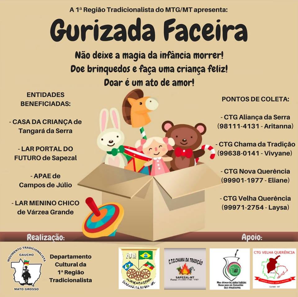 Cantinho Gaúcho: Prendas e Peões da 24ª RT promovem arrecadação de  brinquedos