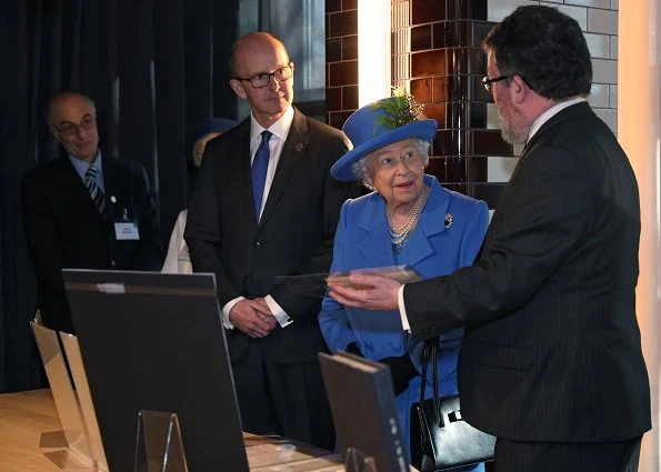 Queen Elizabeth II visited GCHQ, at their first home and former top secret location Watergate House