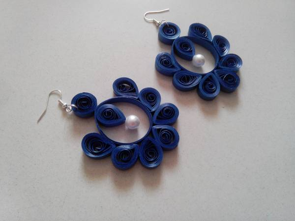 Modern 2015 Quilling Designer Earrings(Diwali Special) - Quilling designs