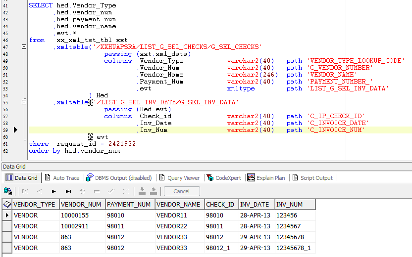 Oracle Apps Solutions XML File data to Database Table