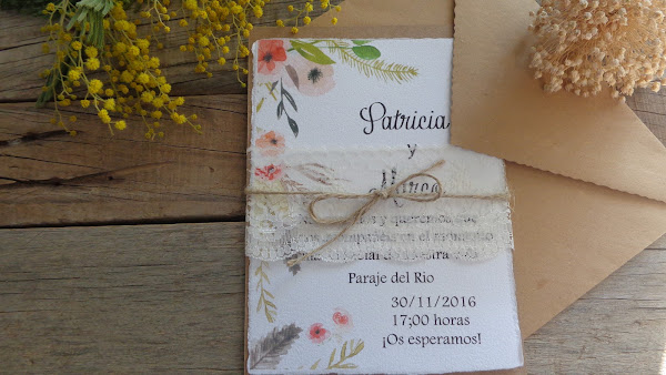 Invitaciones con Encaje para Novias muy Románticas
