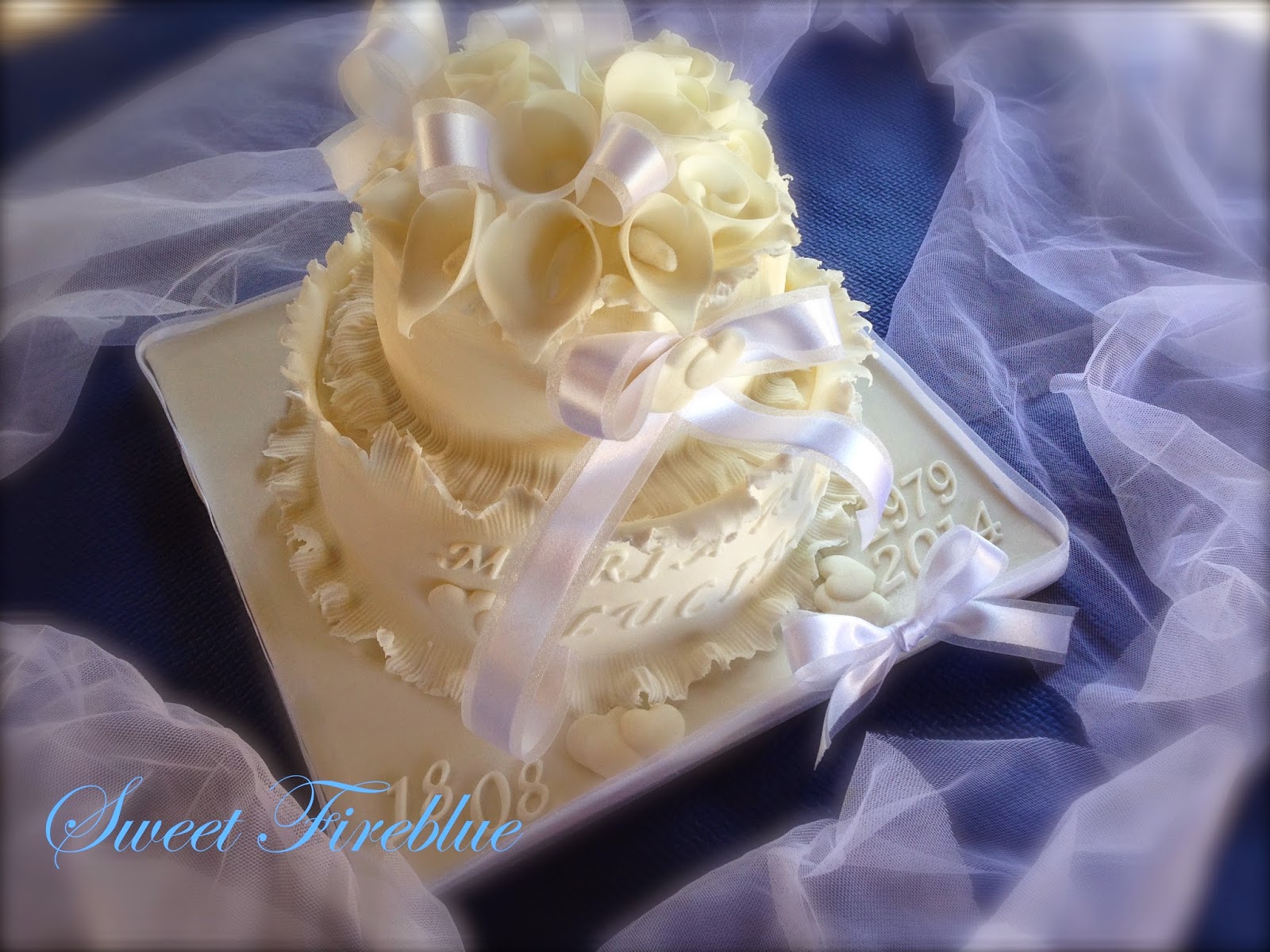 torta 35° anniversario di matrimonio....una torta con la 