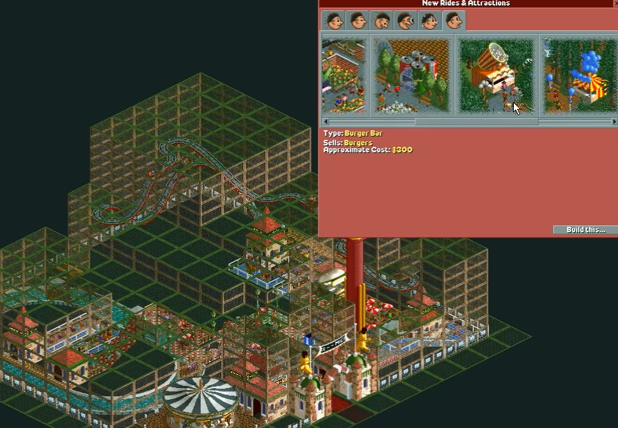 (스압주의) 롤러코스터 타이쿤 장인 - 킹무성