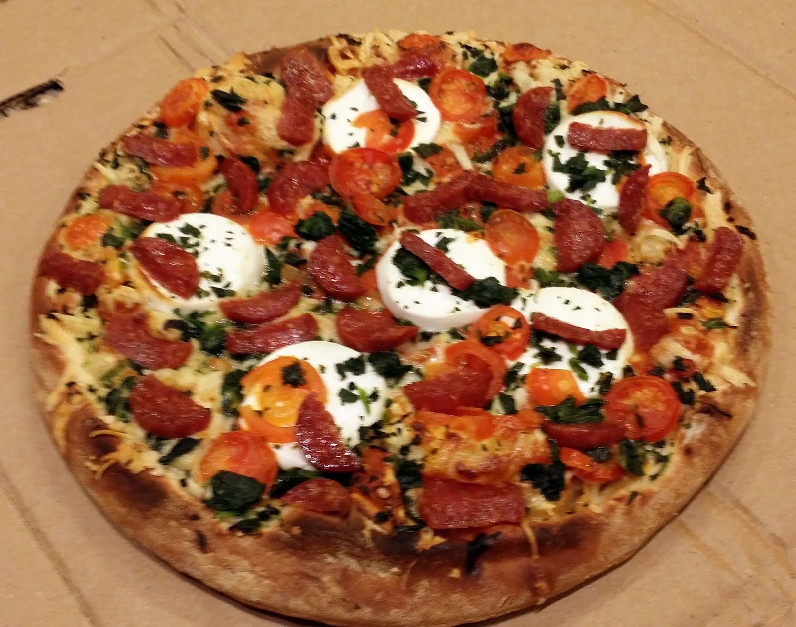 Pizza Quixote Review Specially Selected Stone Baked Pizza Spinach