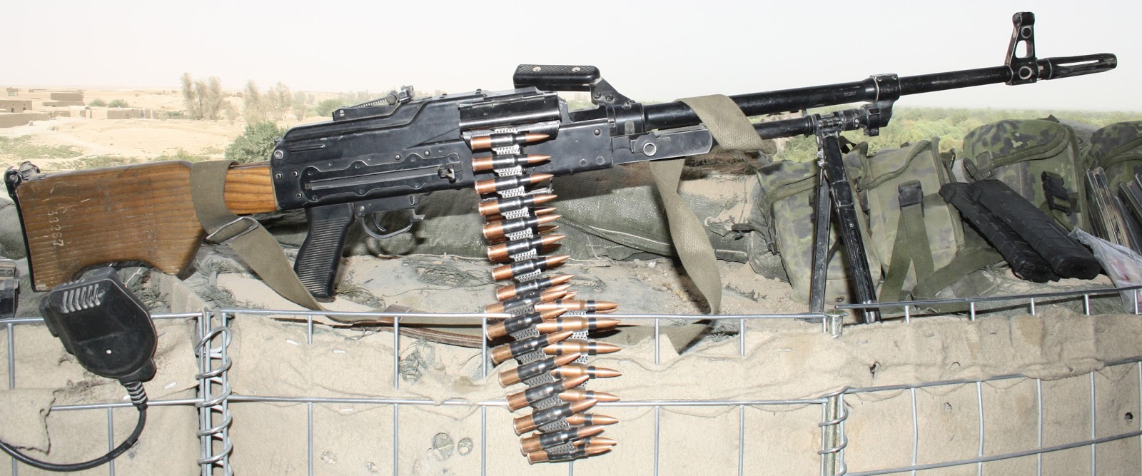 This is Russia Ametralladora ligera PKM