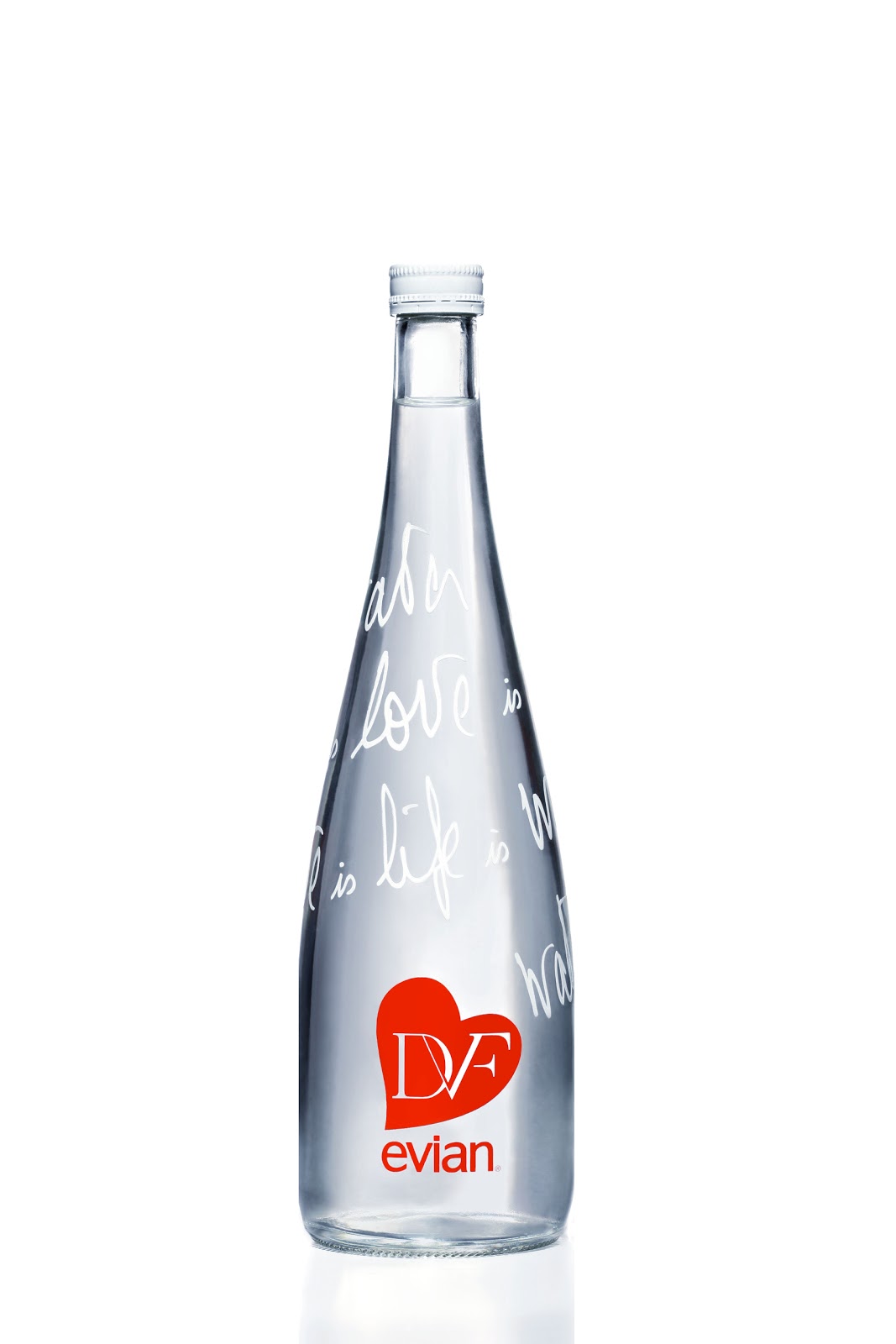 DVF Limited Edition evian Bottle on Packaging of the World Creative
