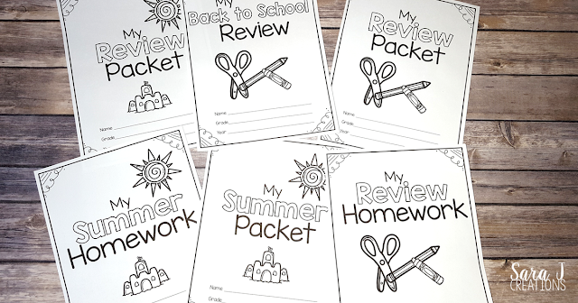 Summer review packets for grades Pre-K through 4th to help prevent the summer slide. Perfect for review at the end of the year, review at the beginning of the year, summer homework or tutoring lessons.