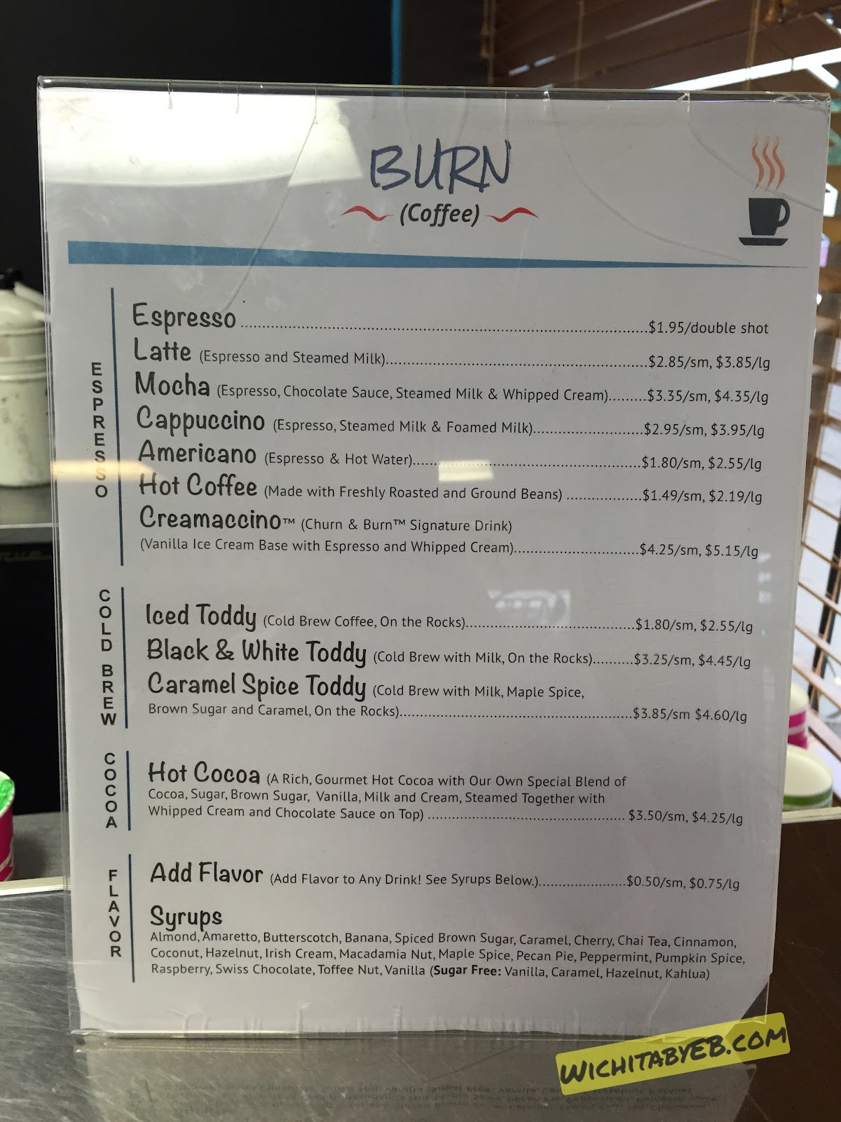 Churn & Burn Update New Location, Hours, and Menu Wichita By E.B.