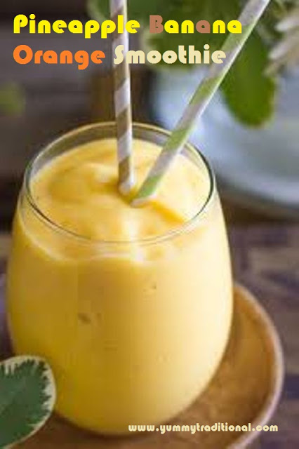 pineapple-orange-banana-smoothie-recipe-with-step-by-step-photos