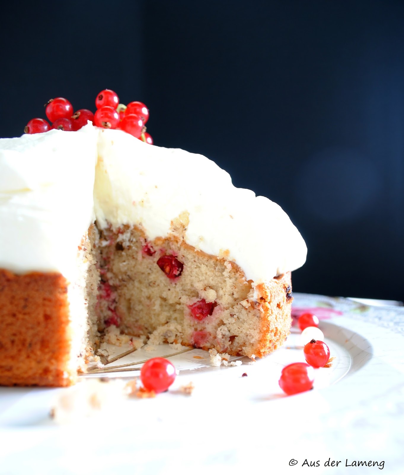 Aus der Lameng: Johannisbeer-Nusskuchen