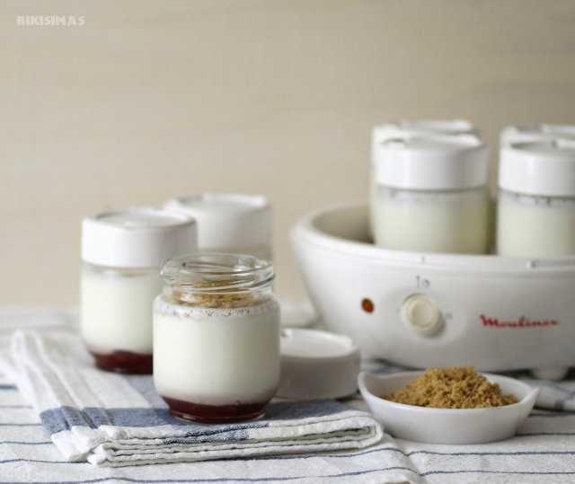 Bikísimas YOGUR DE TARTA DE QUESO EN YOGURTERA