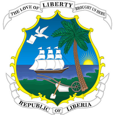 Logo Gambar Lambang Simbol Negara Liberia PNG JPG ukuran 400 px