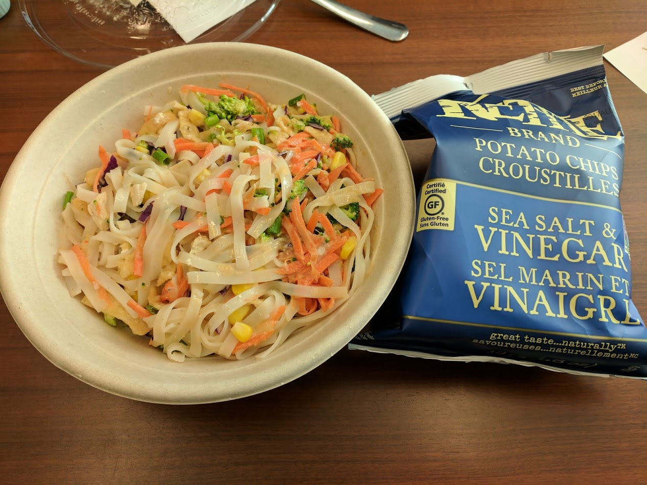 Jeff Jedras Eating up the Hill Buddha Satay Bowl at Freshii