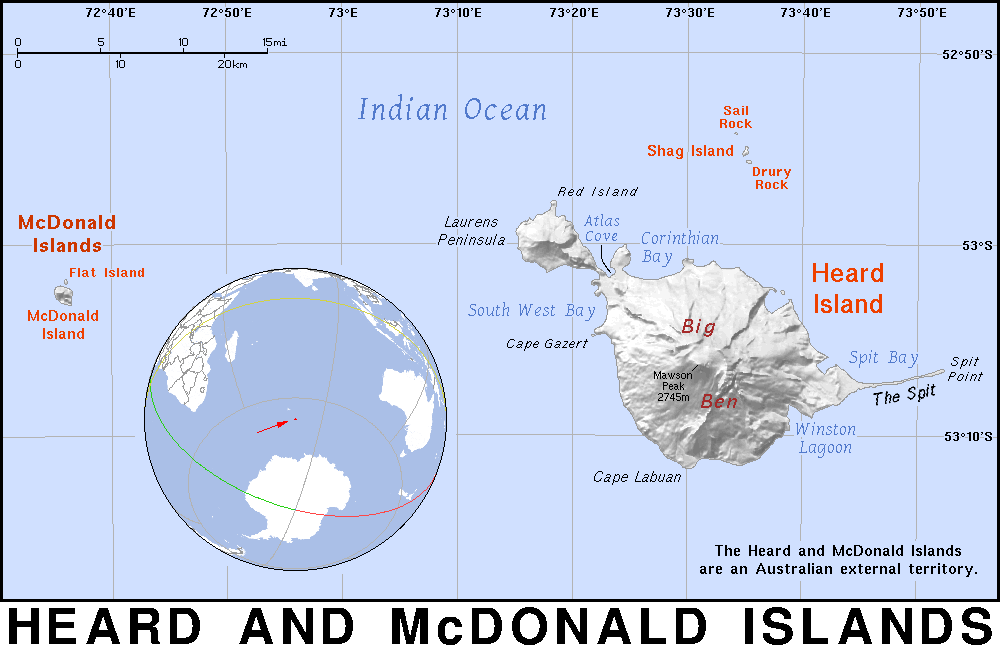 Map Of Mcdonald Island Map Of Mcdonald Island