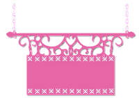 Plaquinha cute rosa x - Criação Blog PNG-Free