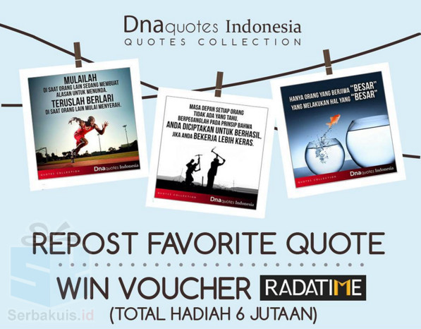 Kuis Repost Favorite Quote Berhadiah Senilai Total 6 Jutaan Kuis Repost Favorite Quote Berhadiah Senilai Total 6 Jutaan