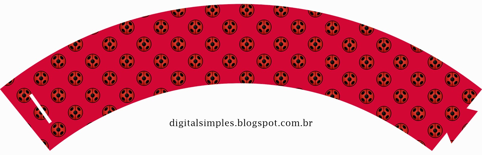 Pink Ladybug Cupcake Toppers