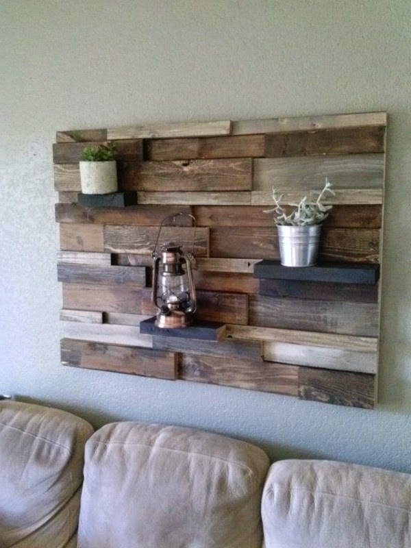 Original decorations from wooden pallets