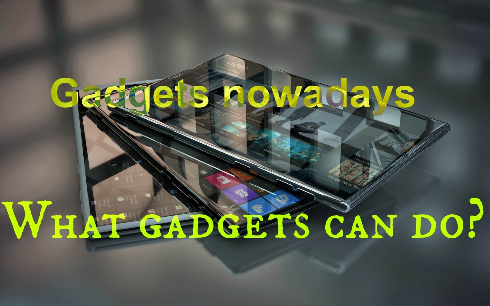 A paragraph about a modern gadget that important use of gadgets article