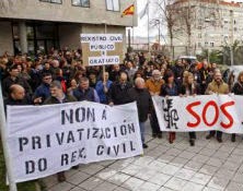  Última movilización por las infraestructuras judiciales en Vigo. // Brea 
