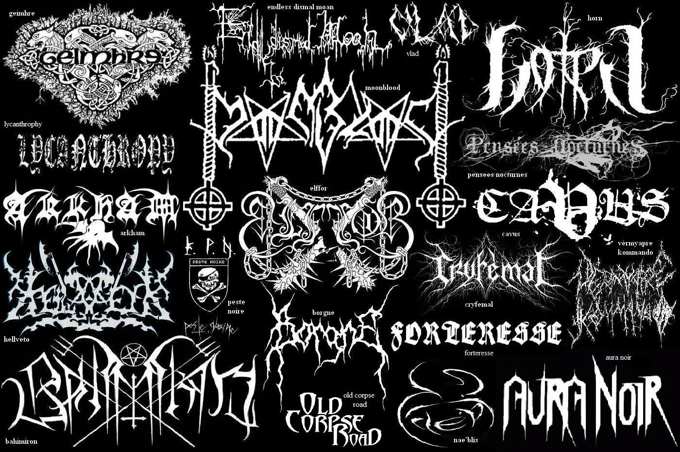 May the devil take us...: Black Metal Band Logos [Part II]