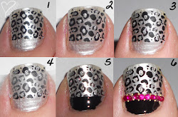 leopard nail toe designs pink pedicure gray tutorial toes nails konad stylish prettyfulz teal