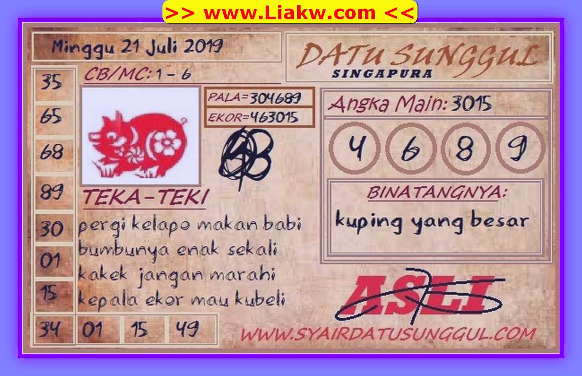 Syair Opesia Ws Sgp Hari Ini
