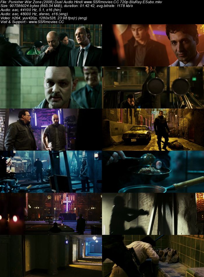 Punisher War Zone (2008) Dual Audio Hindi Dubbed 300MB Download