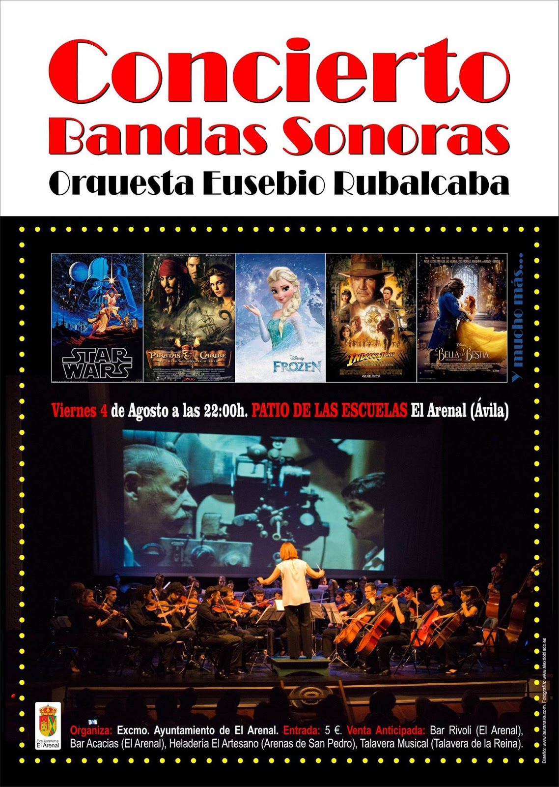 4 Agosto Concierto de Bandas Sonoras de la Orquesta Eusebio Rubalcaba
