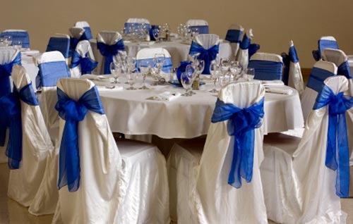 casamento azul e branco