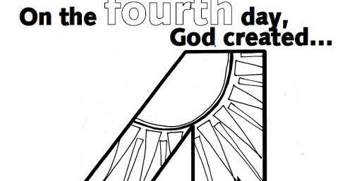 God Created The World Coloring Page