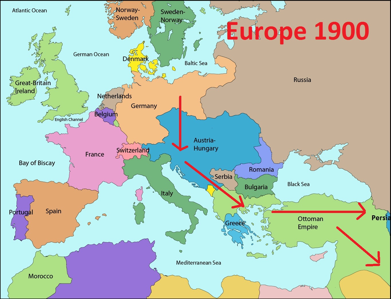 Europe 1914 The First World War Map Worksheet Answers