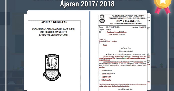 Contoh Laporan PPDB Terbaru Tahun Ajaran 2017/ 2018 Contoh Laporan PPDB Terbaru Tahun Ajaran 2017/ 2018