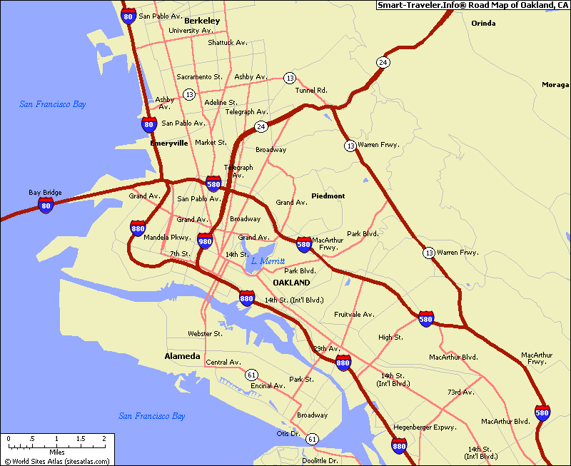 Oakland City Map Political Regional United Kingdom Map Regional City