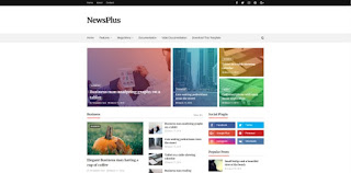 Newsplus blogger template 2018