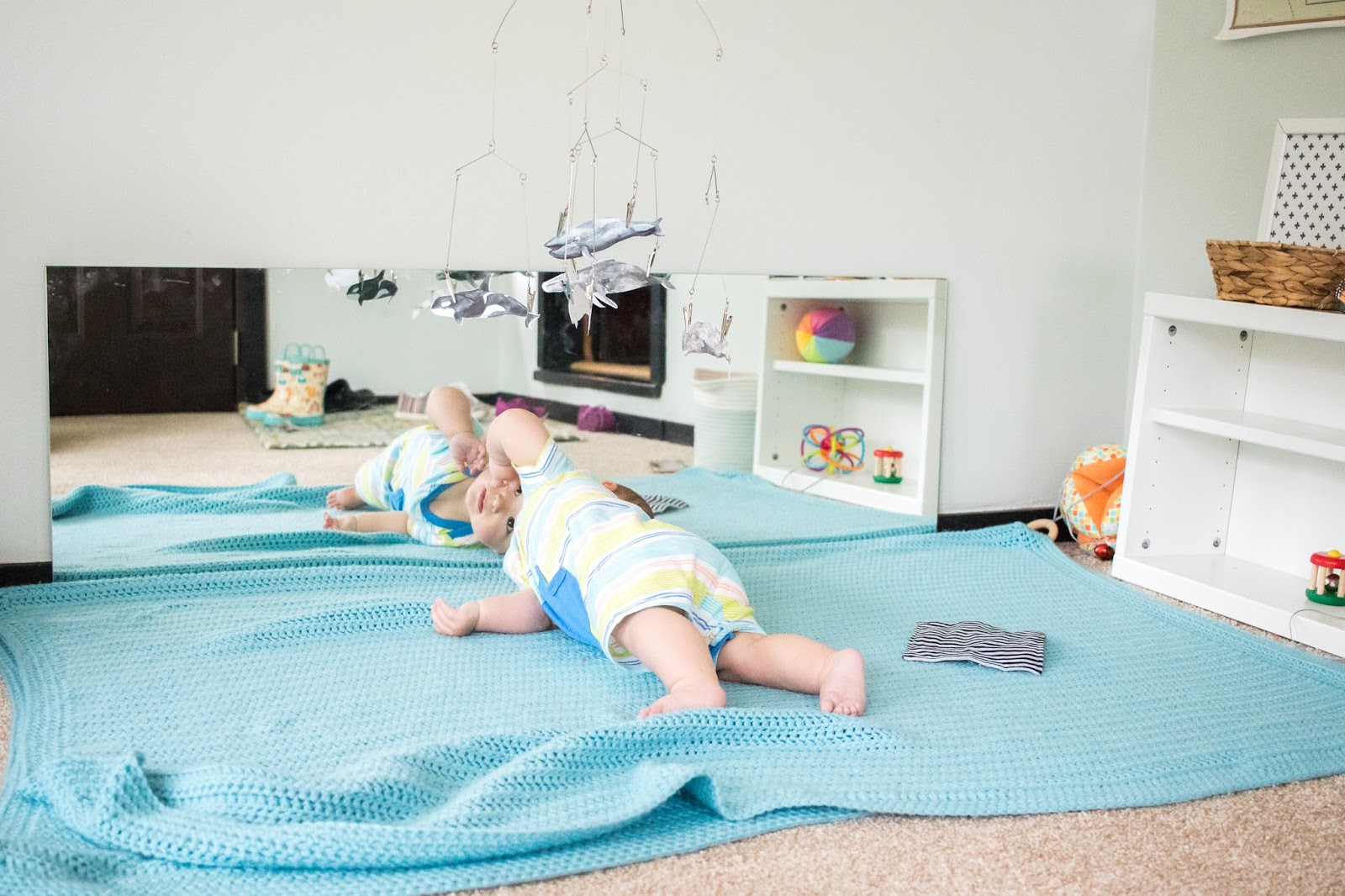 Babies and Mirrors Montessori Baby Week 25