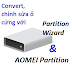 Convert ổ cứng GPT/MBR, gộp, xoá, chia phân vùng ổ cứng WinPE