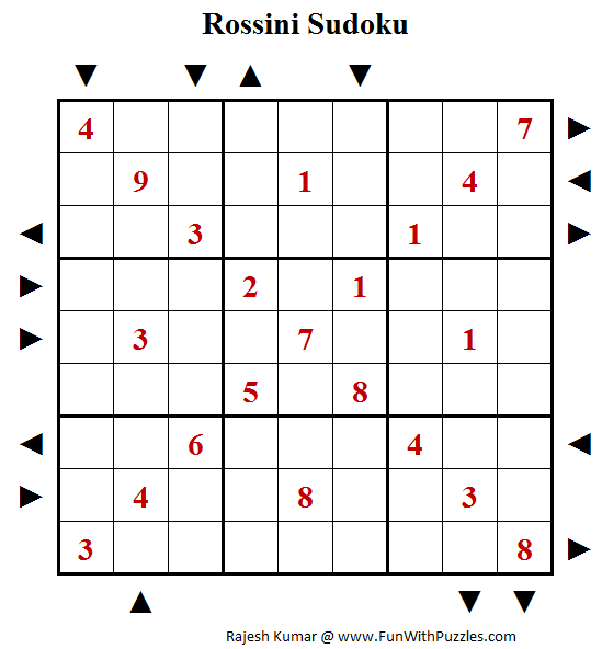 Rossini Sudoku Puzzle (Daily Sudoku League #195)