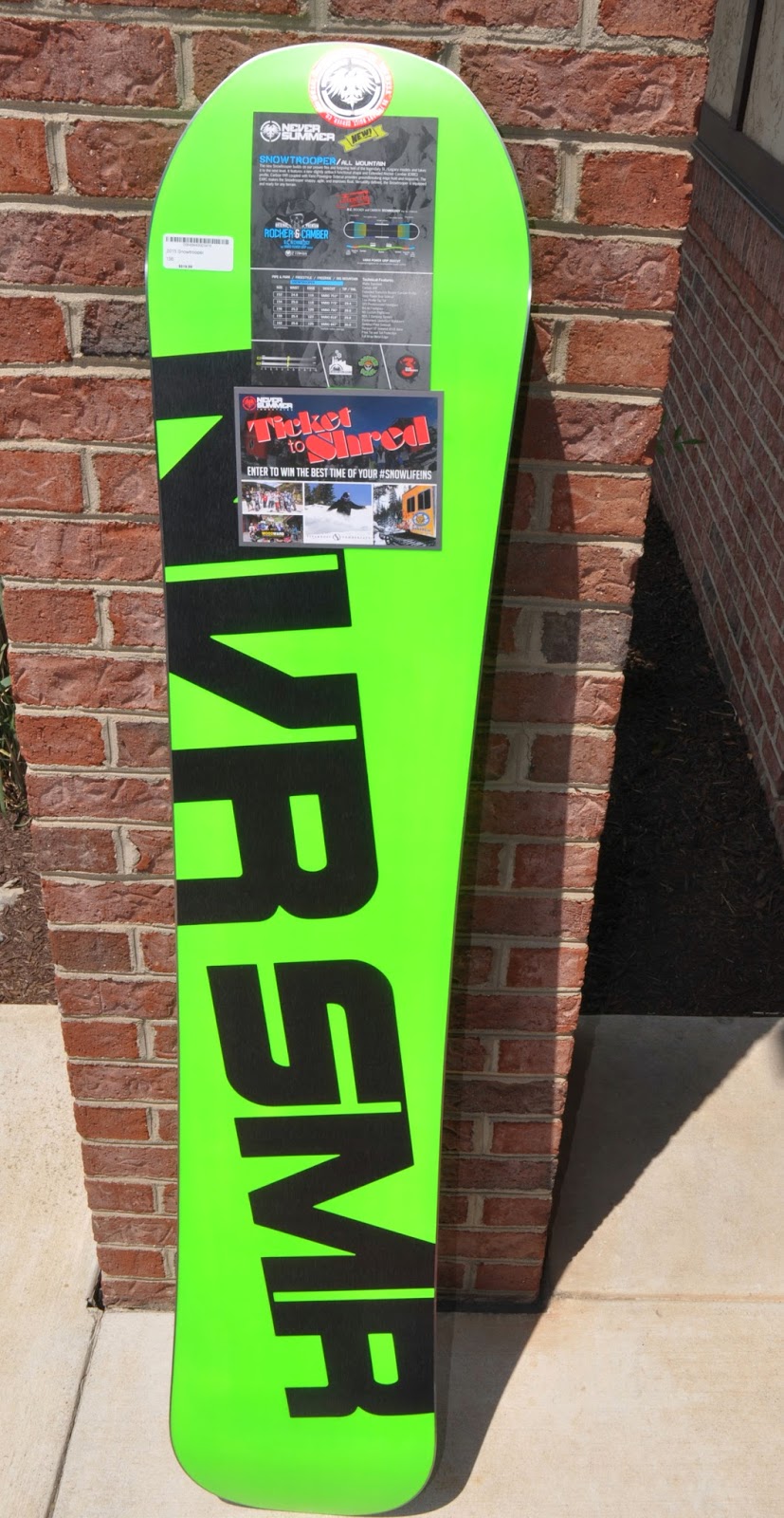 Alpine Ski Shop Daily Drops Never Summer Snowtrooper Snowboard for 2015