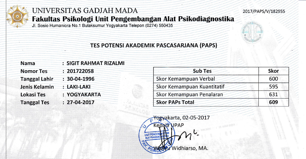 Pengalaman mengikuti tes PAPs UGM Jejak Petualang ku Pengalaman mengikuti tes PAPs UGM Jejak Petualang ku