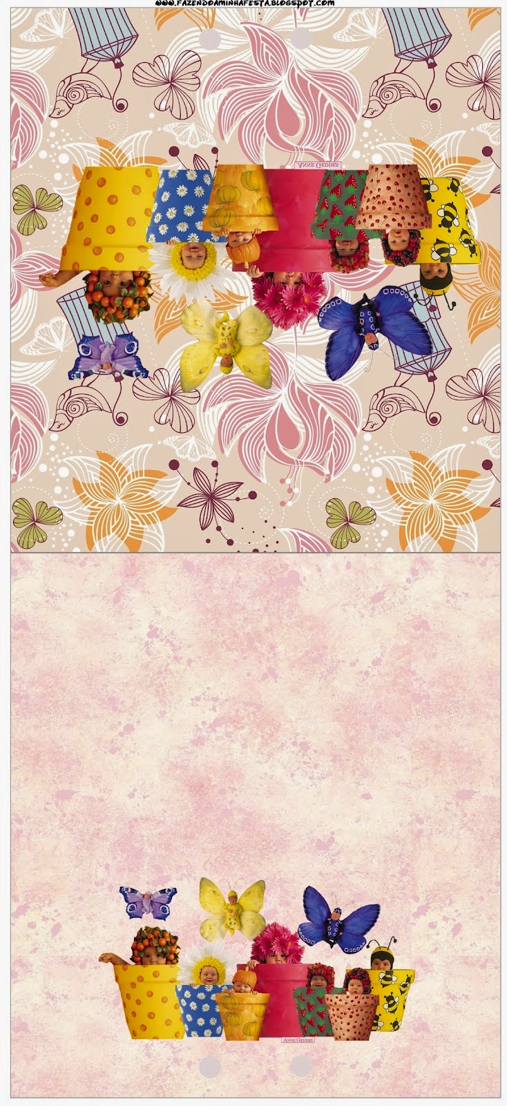 Bebés de Anne Geddes: Etiquetas de Candy bar para Primavera. Etiquetas de Bebés de Anne Geddes para imprimir gratis.