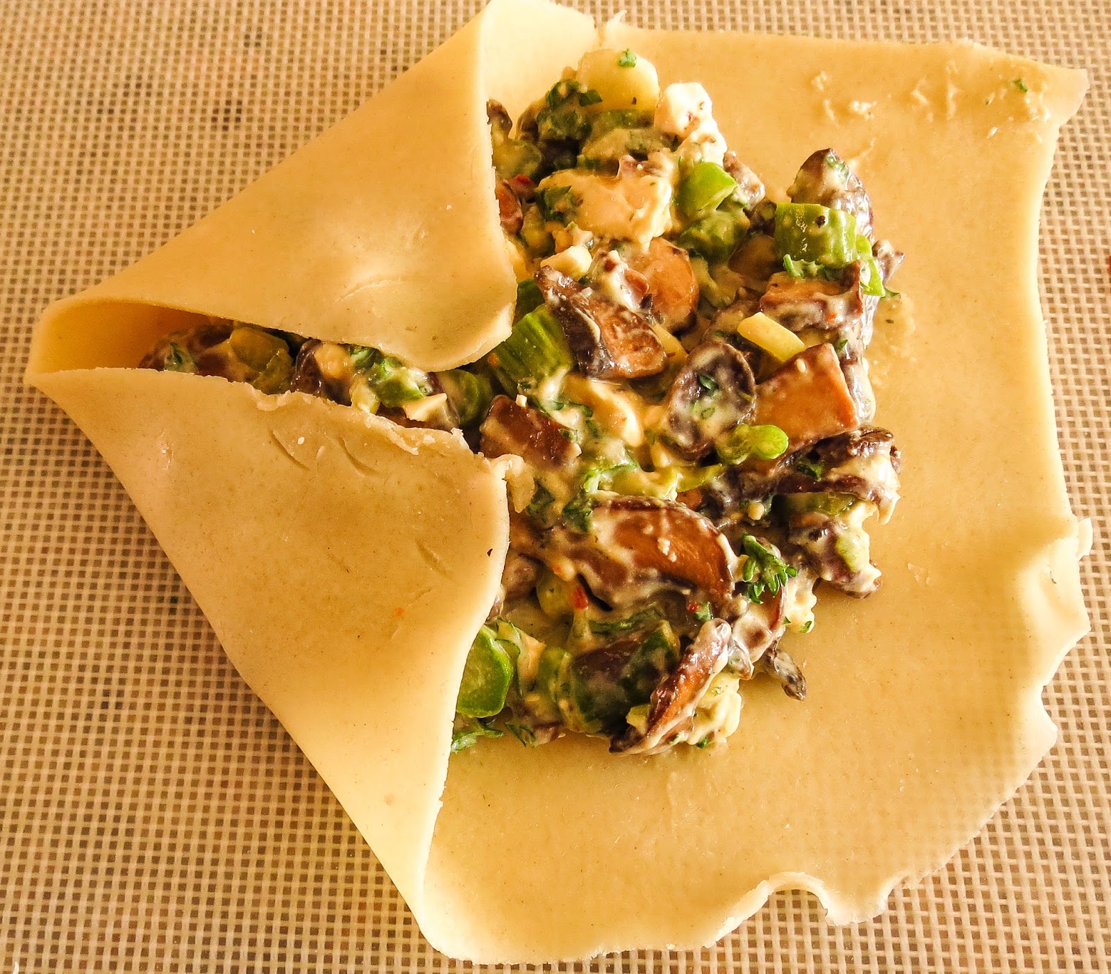 OnTheMoveIn the Galley Asparagus Mushroom Hand Pies