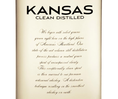 Kansas clean distilled whiskey