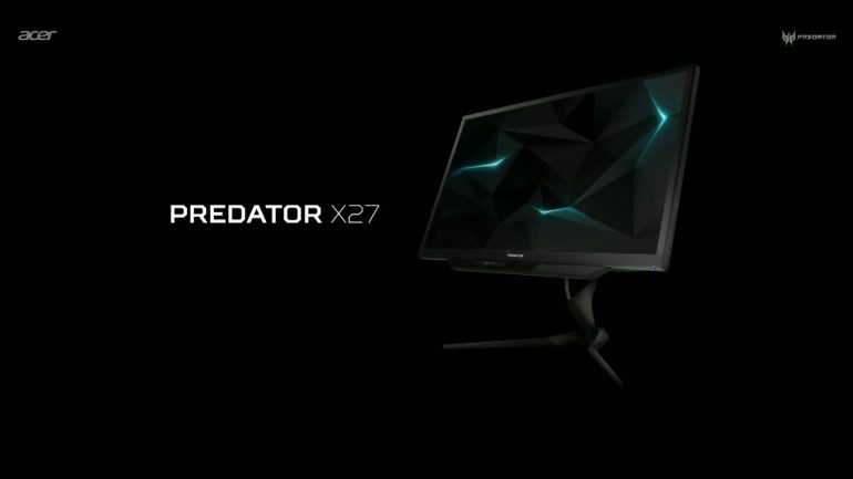 الإعلان عن شاشة Acer Predator X27 الجديده بدقة 4K HDR إختيار جيد لعشاق الألعاب