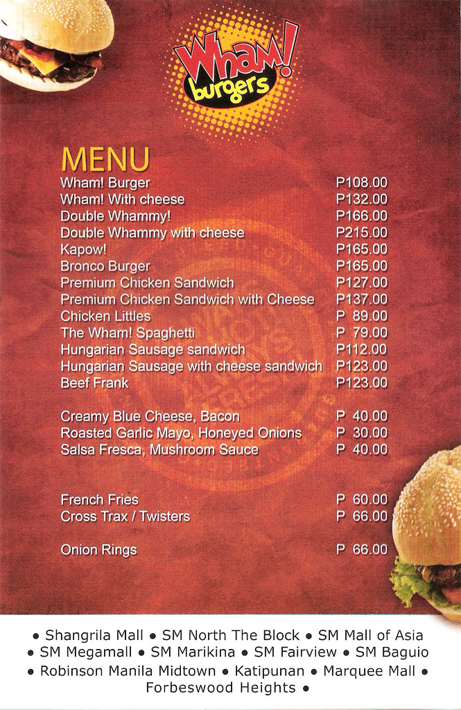 Tambayan ni Mam Marlyn Indulge with Wham Burger!