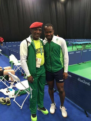 1 Sports Minister Solon Dalung shares photos with tennis star Aruna Quadri as he turns 28