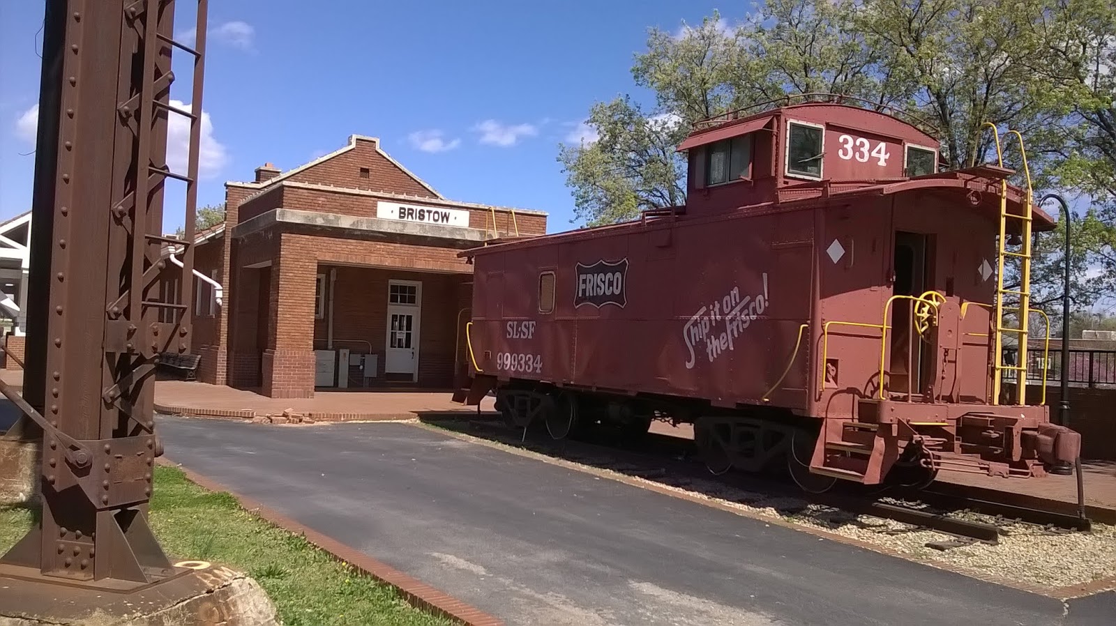 Highway Historian: Bristow (OK) Train Depot