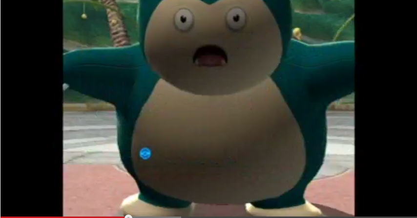 Snorlax opened its Eyes wide! 